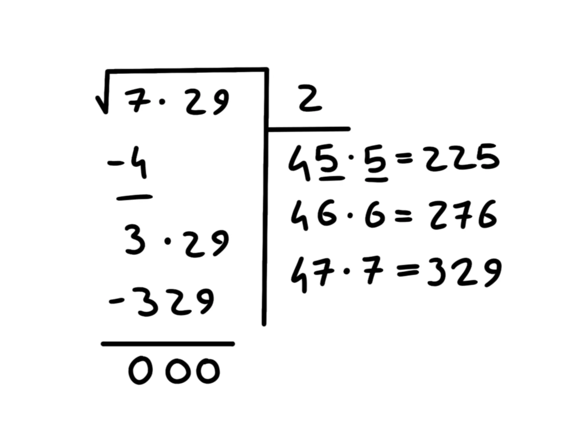 Cos' radice quadrata — Radice quadrata, calcolo finale dettagliato con risultato esatto 27.