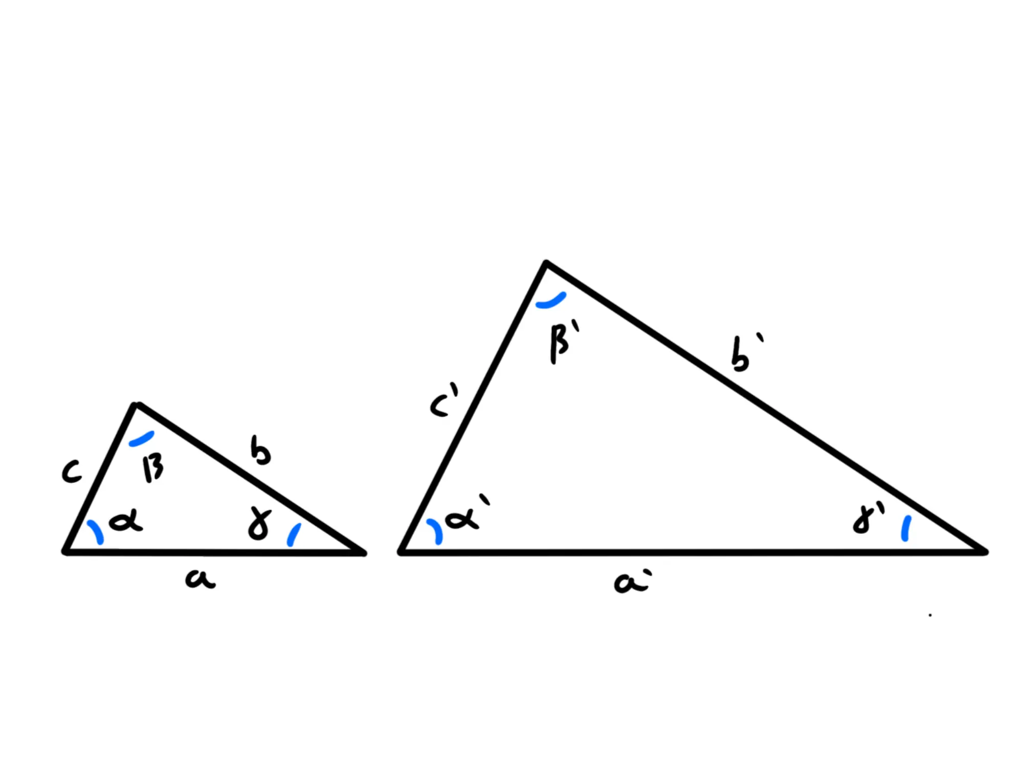 Cosa sono triangoli simili — Triangoli simili Come per i triangoli congruenti, i triangoli simili possono essere ruotati,…